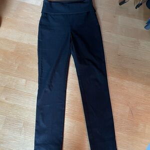 Joseph Ribkoff Black Sparkle Pants-Fold Over Waist